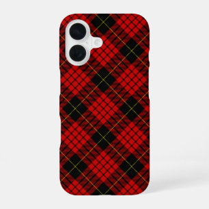MacQueen Tartan Red and Black Plaid iPhone 16 Case