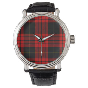 MacQueen Tartan Red and Black Plaid Watch
