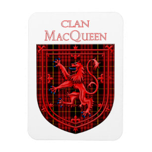 MacQueen Tartan Scottish Plaid Lion Rampant Magnet