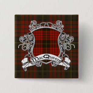 MacQueen Tartan Shield 15 Cm Square Badge