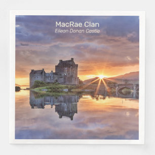 MacRae Clan's Eilean Donan Castle Photo Napkin