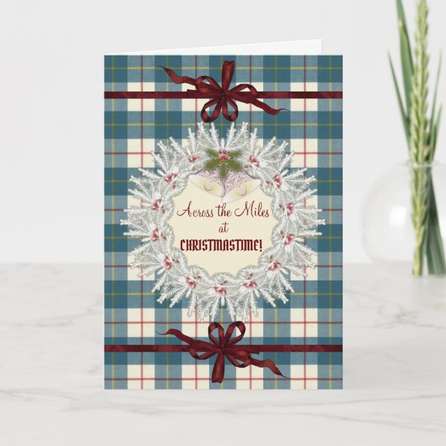MacRae Conchra Scottish Tartan Holiday Card (Front)