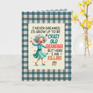 MacRae Conchra Tartan Grandma Humorous  Birthday Card