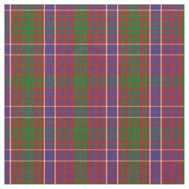 MacRae Tartan Print Fabric (Close Up)