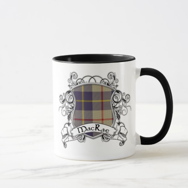 MacRae Tartan Shield Mug (Right)