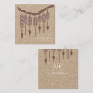 Macrame Artist Handmade Designer Artist Square Business Card