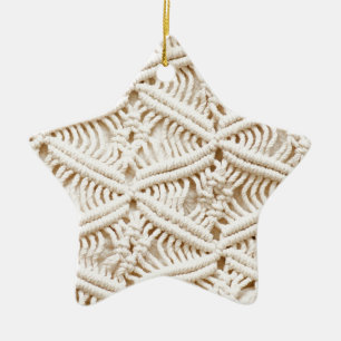 Macrame Ceramic Ornament