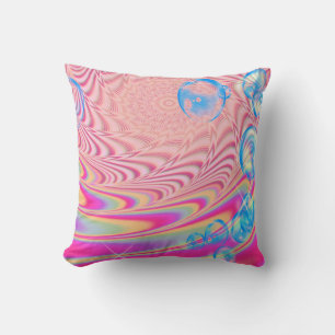 MACRAME'- Colourful Abstract Image of Fractal Art Cushion
