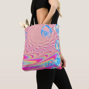 MACRAME'- Colourful Abstract Image of Fractal Art  Tote Bag