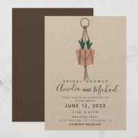 Macrame Plant Hanger Planter Cactus Bridal Shower