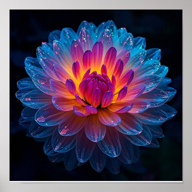 Macro Aurora Bloom Poster (Front)