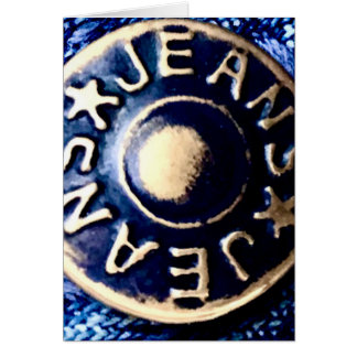 Macro Close-up of a Bronze Jean Button