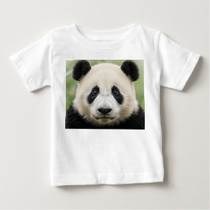 Macro Close-up of Baby Panda Face T-Shirt