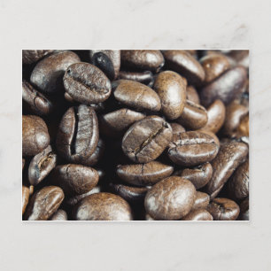 Macro coffee postcard