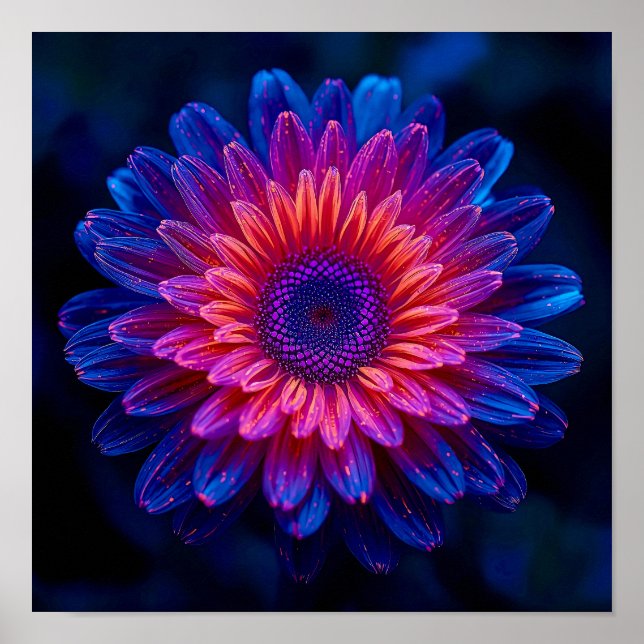 Macro Crystalline Cascade Poster (Front)