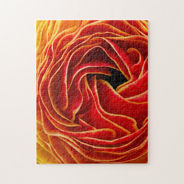 Macro flower abstract at Flower Fields Jigsaw Puzzle (Vertical)