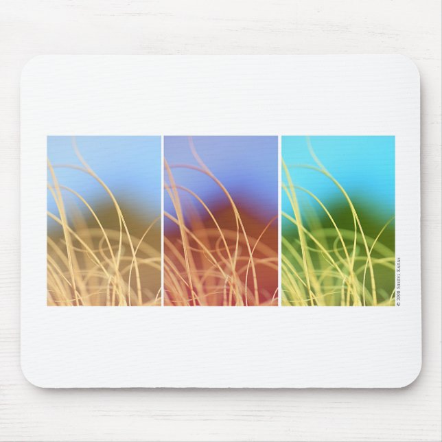 Macro Grass Trio Mouse Pad (Front)