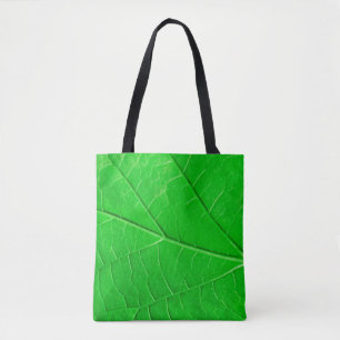 Macro green leaf ecology plant background tote bag