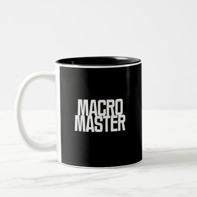 Macro Master | Excel Automation Guru Design Two-Tone Coffee Mug (Left)