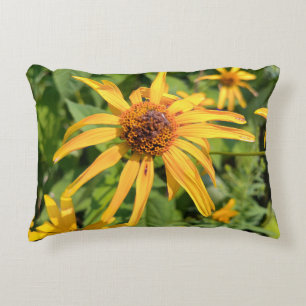 Macro of False Sunflowers Decorative Cushion