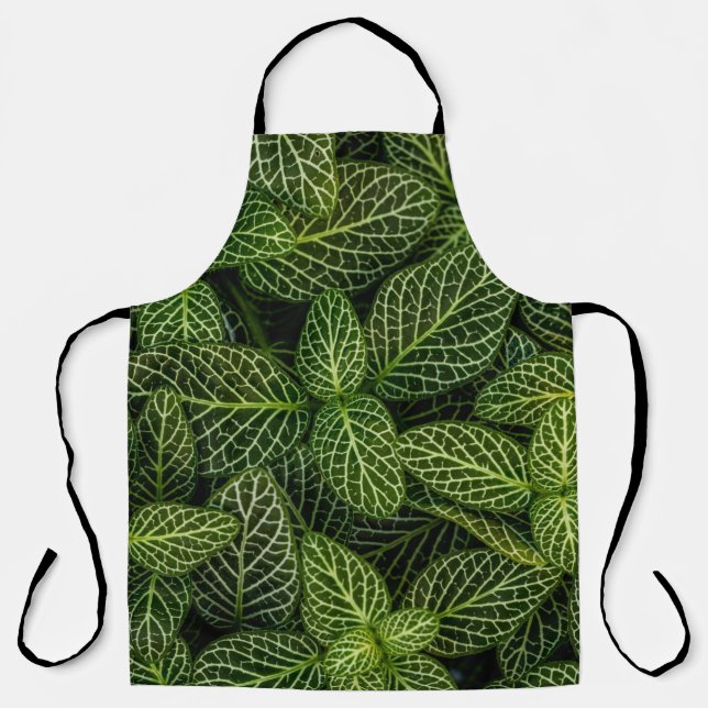 Macro photo of green-leafed plants apron (Front)