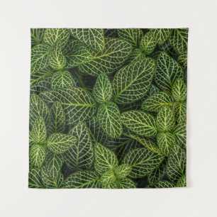 MACRO PHOTO OF GREEN-LEAFED PLANTS TAPESTRY