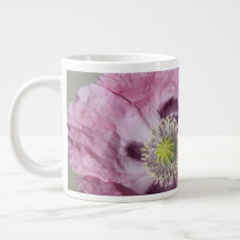 macro photo purple passion flower  - mug