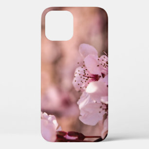 MACRO PHOTOGRAPHY OF BLOOMING PINK CHERRY BLOSSOMS iPhone 12 CASE