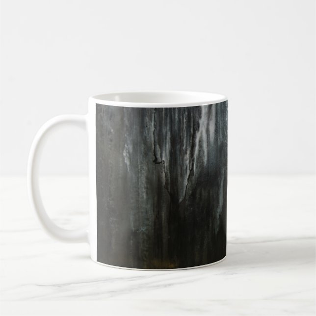 Macro photography of ice formation coffee mug (Left)