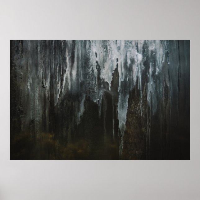 MACRO PHOTOGRAPHY OF ICE FORMATION POSTER (Front)