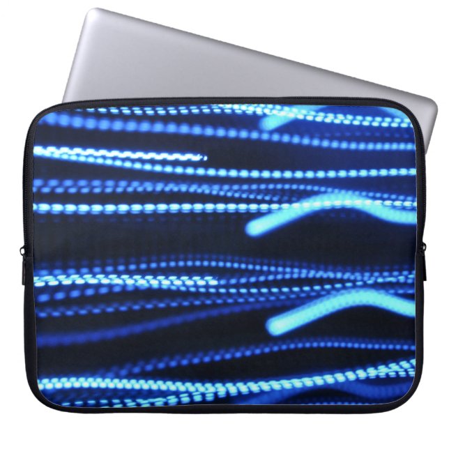 Macro photography of lights laptop sleeve (Front)