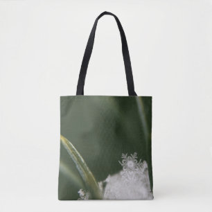 Macro-photography of now crystals tote bag