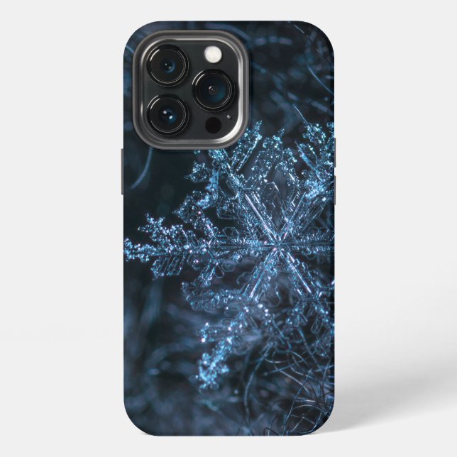 Macro Photography of Snowflake iPhone Case (Back)
