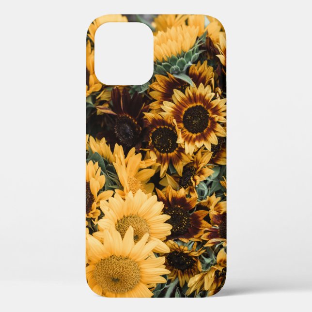 MACRO PHOTOGRAPHY OF YELLOW SUNFLOWERS Case-Mate iPhone CASE (Back)