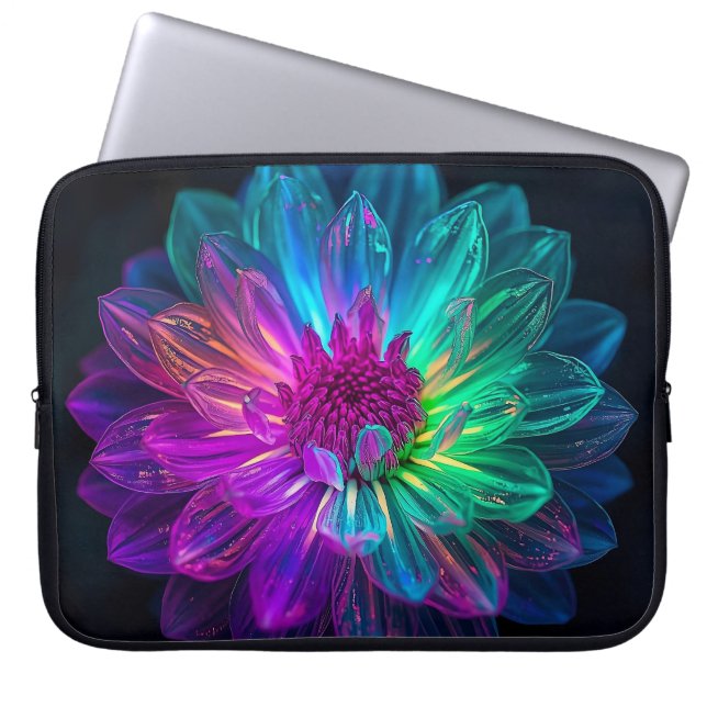 Macro Prism Petals 15 inch Laptop Sleeve (Front)