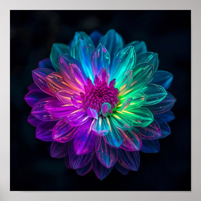 Macro Prism Petals Poster (Front)