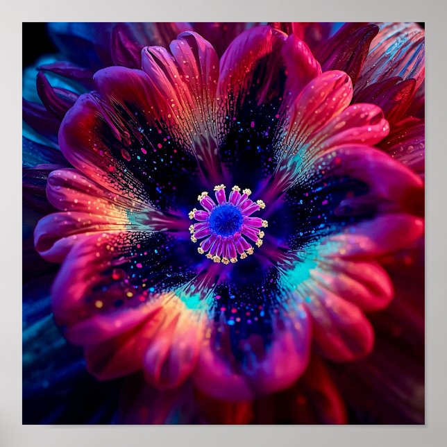 Macro Radiant Riot Poster (Front)