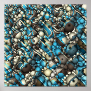 Macro Shapes Abstract Poster