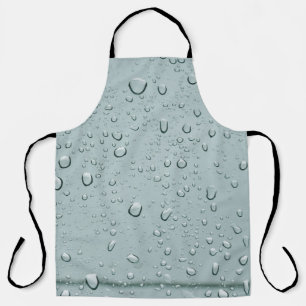 Macro shot of water drops apron