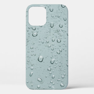 Macro shot of water drops iPhone 12 case
