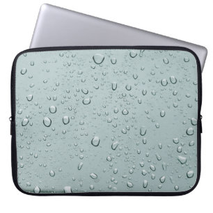 Macro shot of water drops laptop sleeve