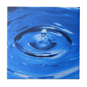 Macro water drop ceramic tile