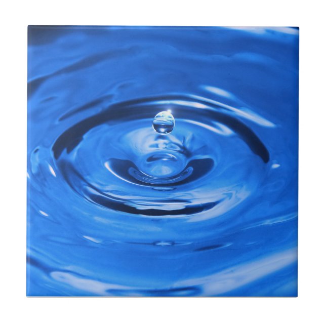 Macro water drop ceramic tile (Front)