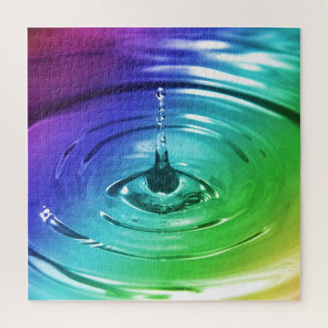 Macro water drop jigsaw puzzle (Vertical)