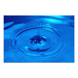 Macro water drop photo print