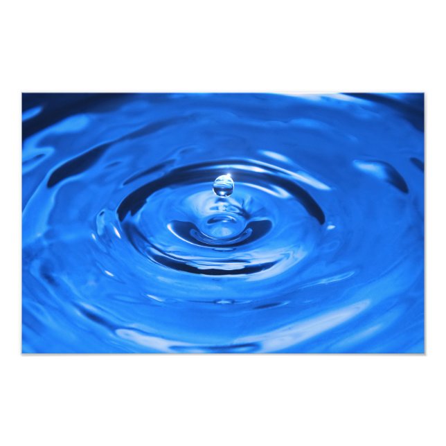 Macro water drop photo print (Front)