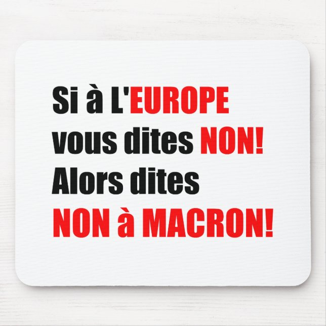 MACRON = Mondialisation - Mousepad (Front)