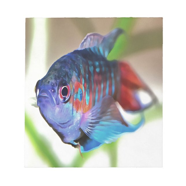 Macropodus Opercularis Aquarium Fish Notepad (Front)