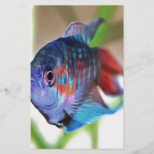 Macropodus Opercularis Aquarium Fish Stationery (Front)