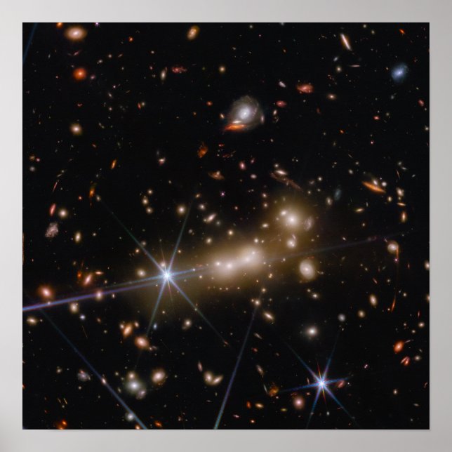 MACS0647 | Gravitational Lensing Effect | JWST Poster (Front)